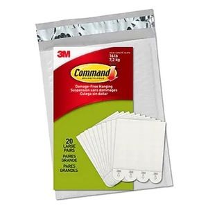 For large picture hanging strips (20 pairs)